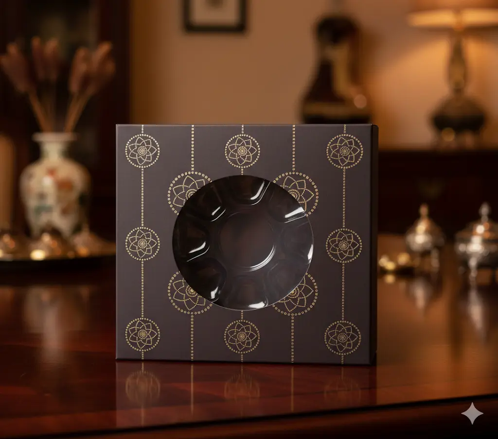 9 CAVITY/ 250 GRAMS BOX BROWN
