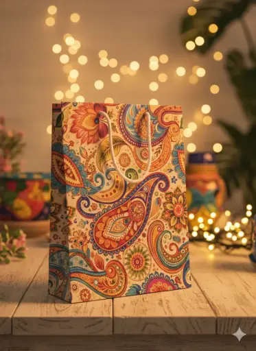 Vibrant Paisley Gifting Bag (25)